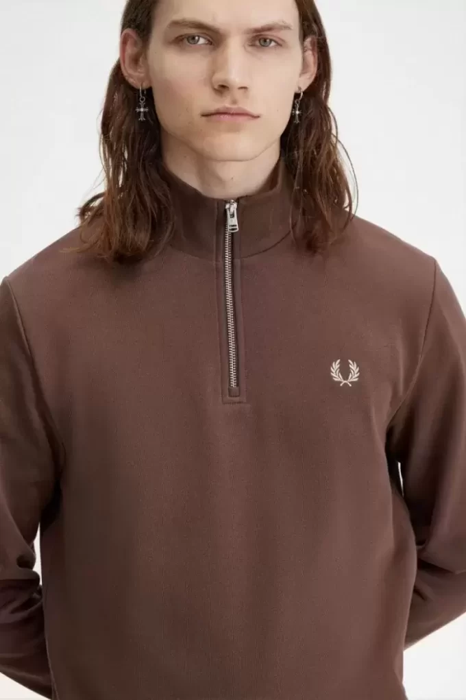 Herren-Sweatshirts mit halbem Reißverschluss