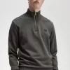 Herren-Sweatshirts mit halbem Reißverschluss