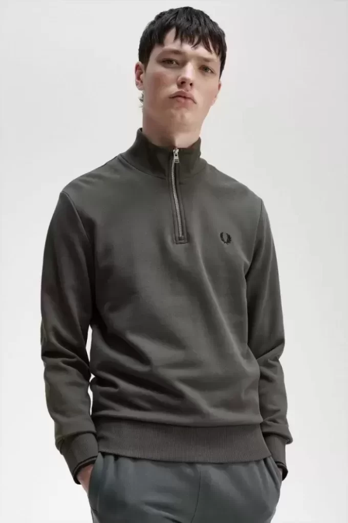 Herren-Sweatshirts mit halbem Reißverschluss