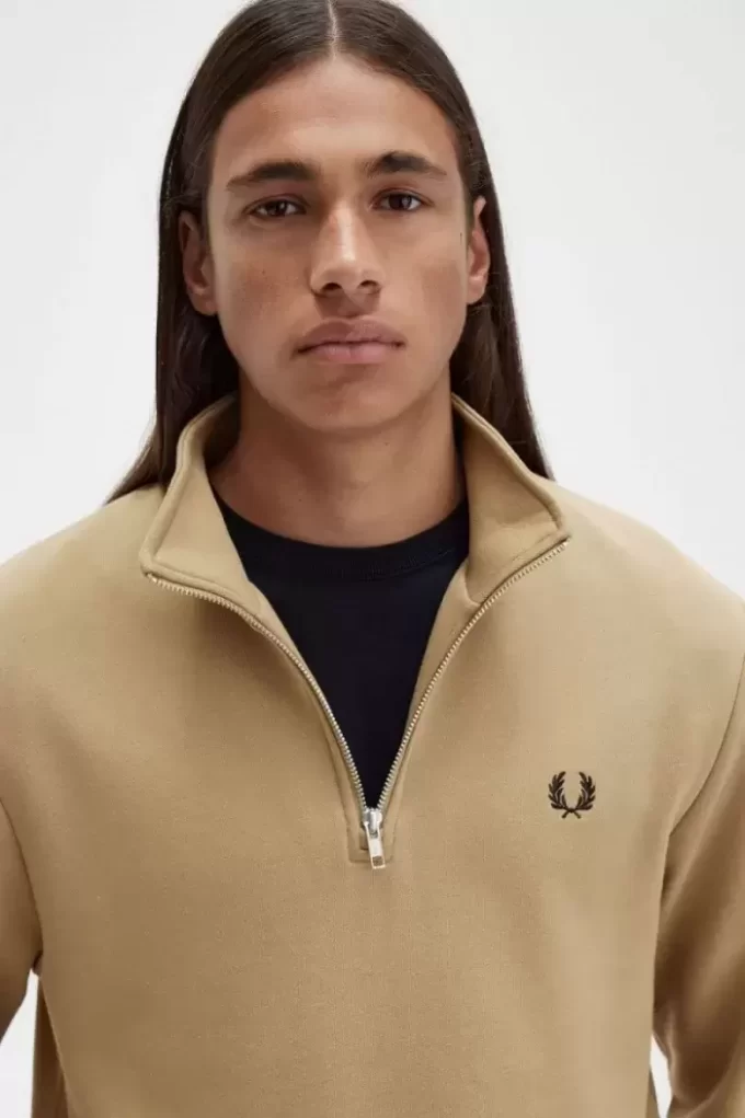 Herren-Sweatshirts mit halbem Reißverschluss