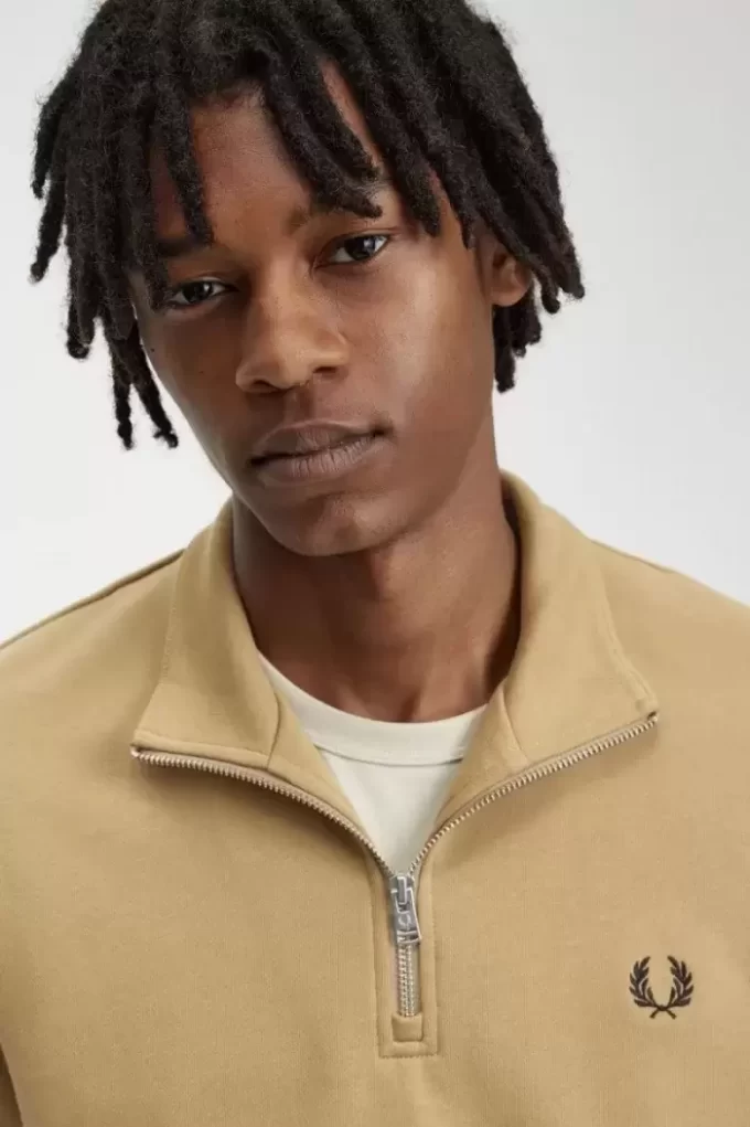 Herren-Sweatshirts mit halbem Reißverschluss