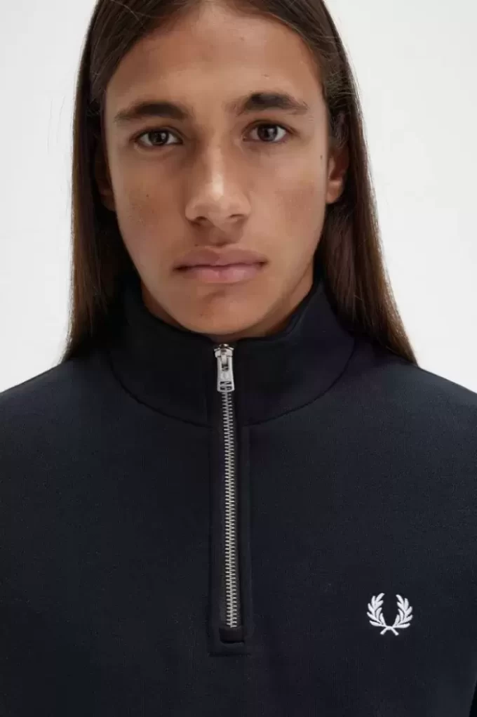 Herren-Sweatshirts mit halbem Reißverschluss