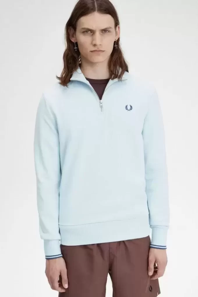 Herren-Sweatshirts mit halbem Reißverschluss
