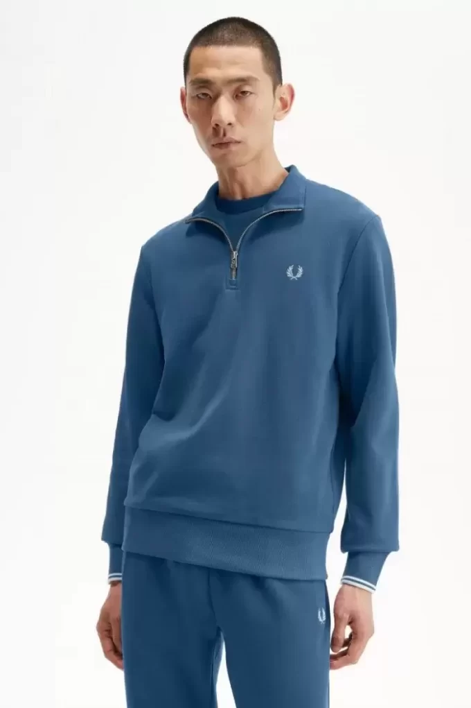 Herren-Sweatshirts mit halbem Reißverschluss