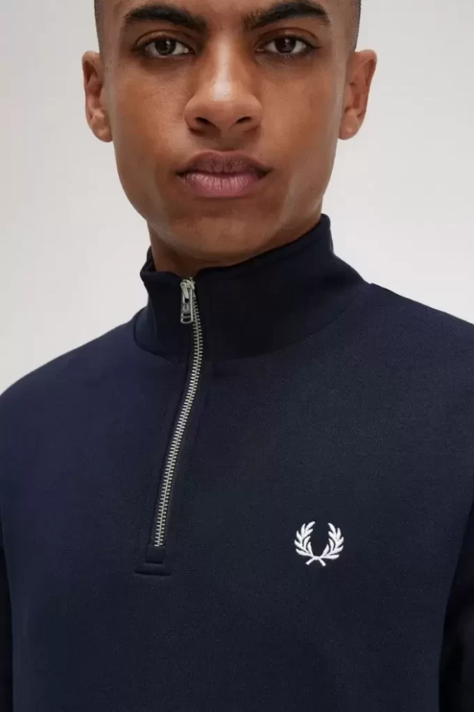Herren-Sweatshirts mit halbem Reißverschluss