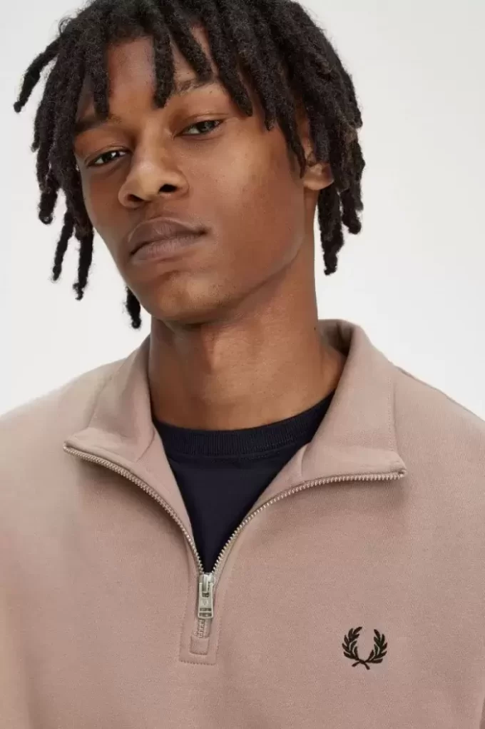 Herren-Sweatshirts mit halbem Reißverschluss