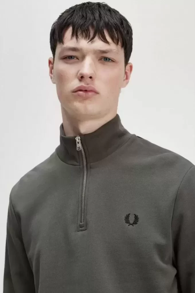 Herren-Sweatshirts mit halbem Reißverschluss