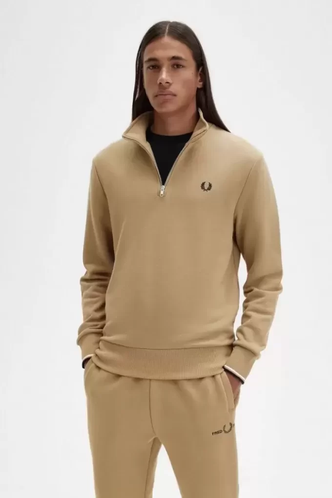 Herren-Sweatshirts mit halbem Reißverschluss