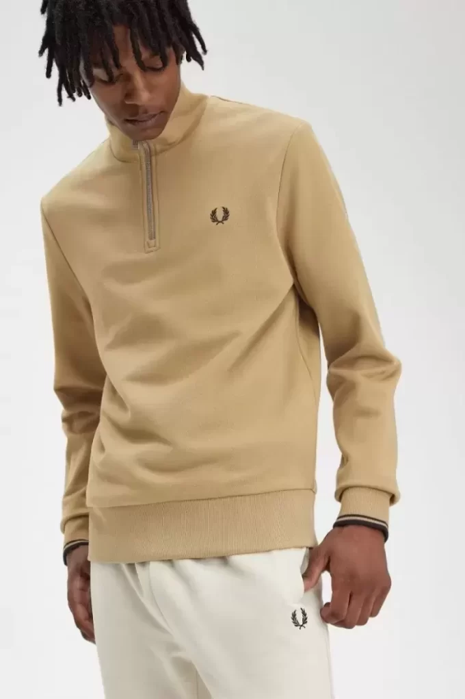 Herren-Sweatshirts mit halbem Reißverschluss
