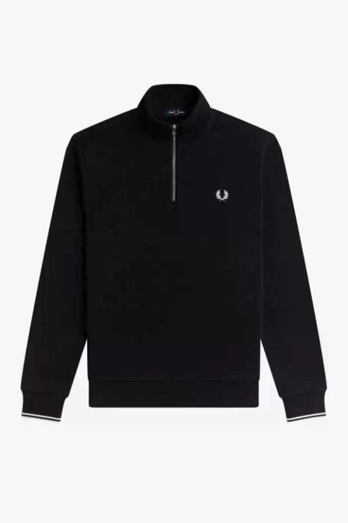 Herren-Sweatshirts mit halbem Reißverschluss