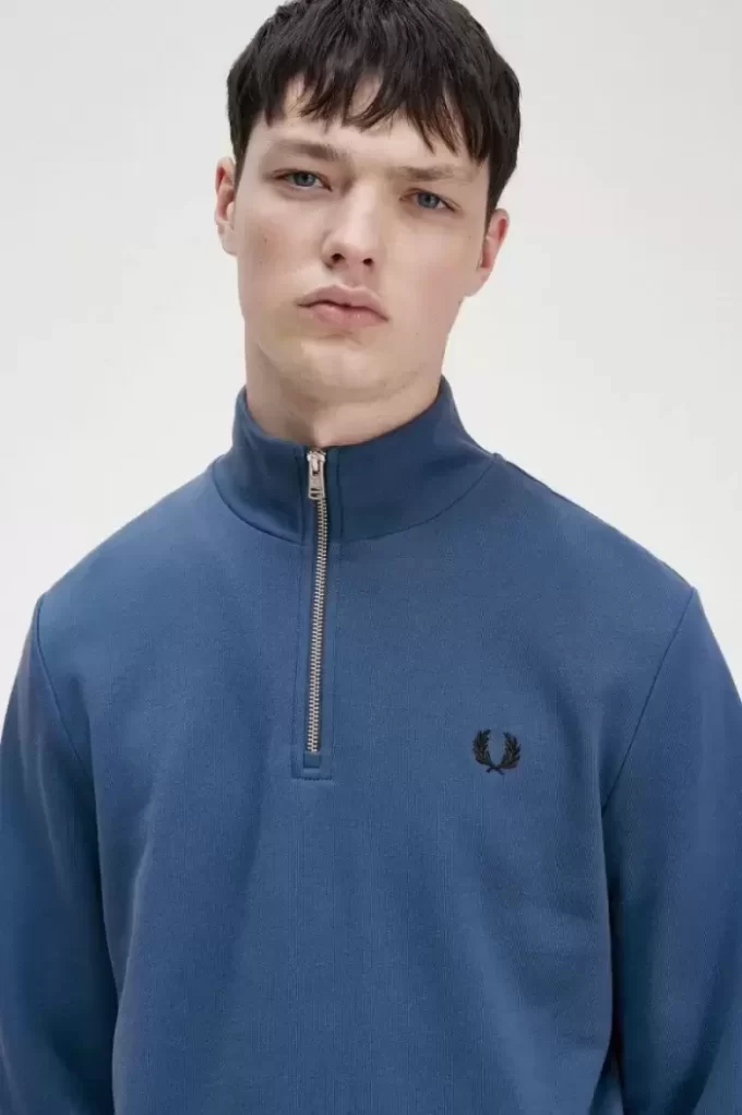 Herren-Sweatshirts mit halbem Reißverschluss