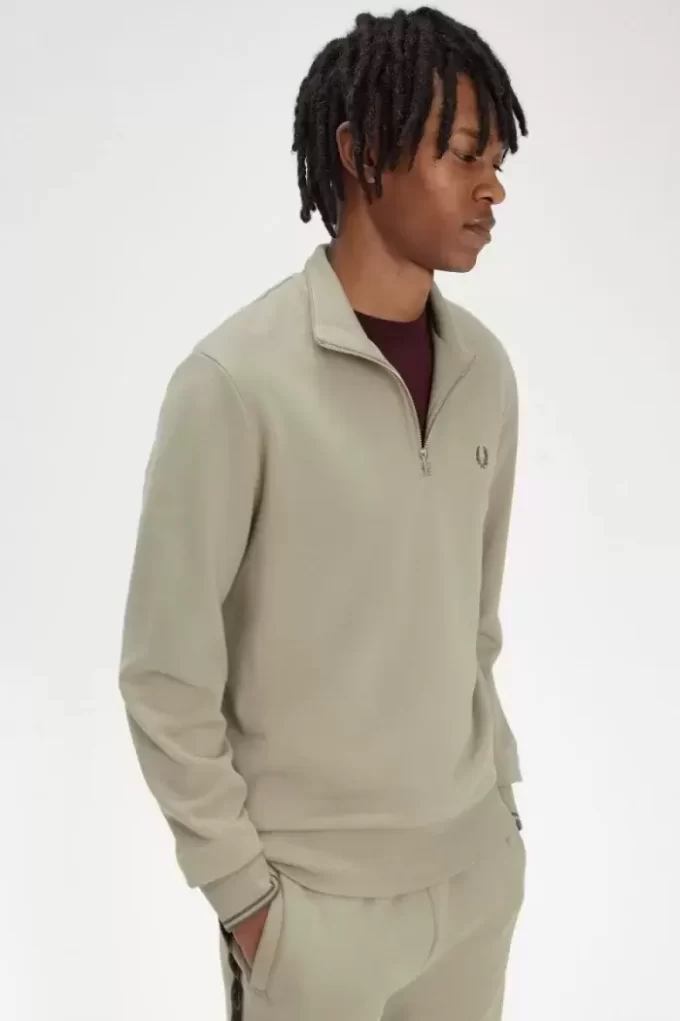 Herren-Sweatshirts mit halbem Reißverschluss