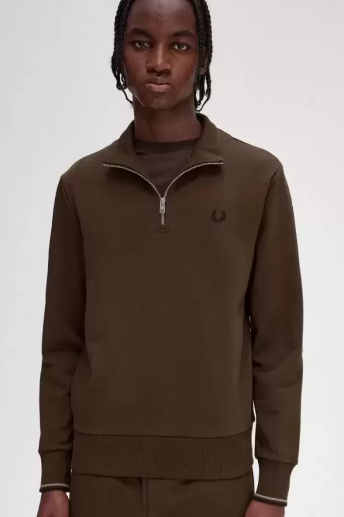 Herren-Sweatshirts mit halbem Reißverschluss