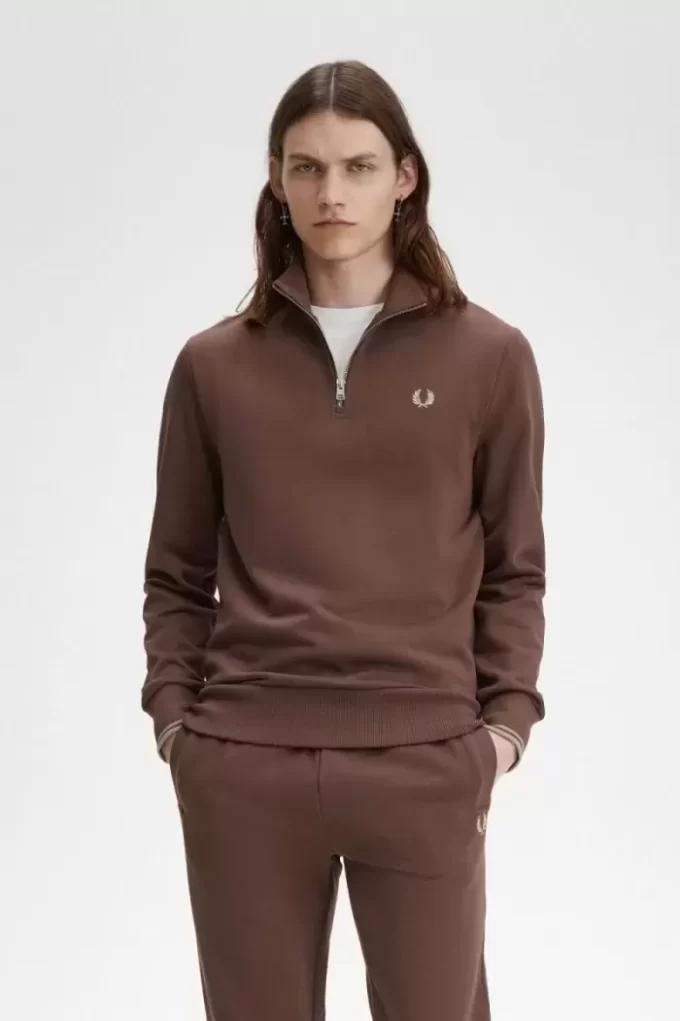 Herren-Sweatshirts mit halbem Reißverschluss