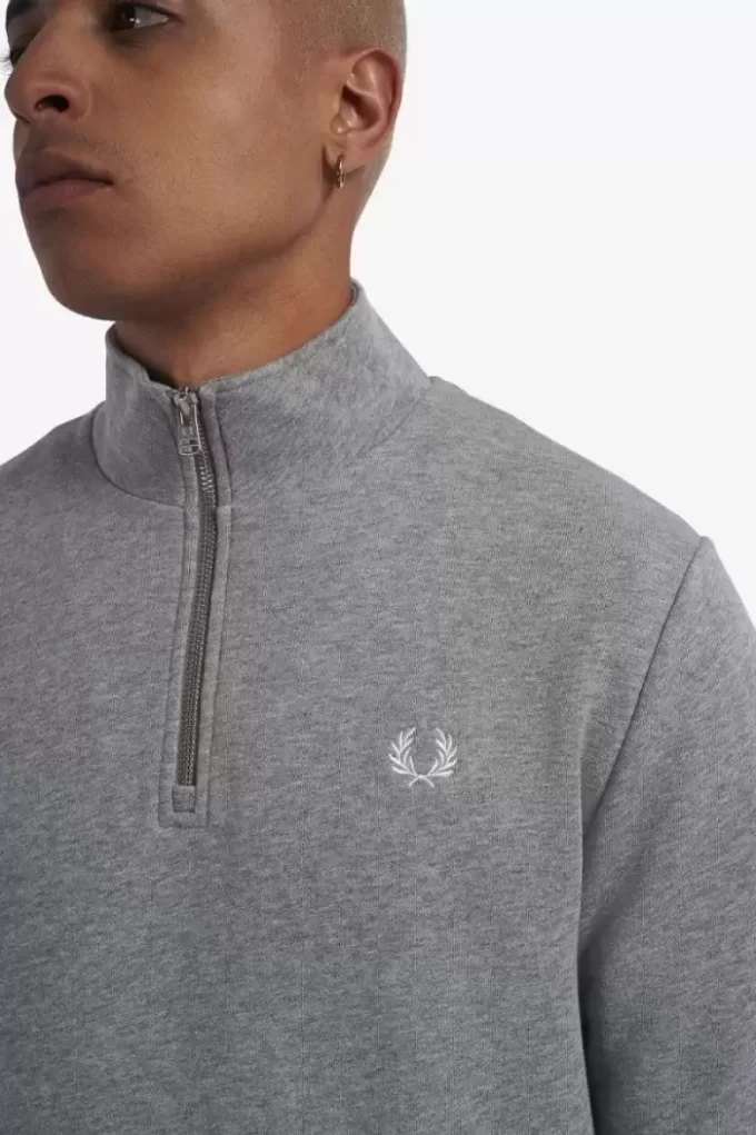 Herren-Sweatshirts mit halbem Reißverschluss