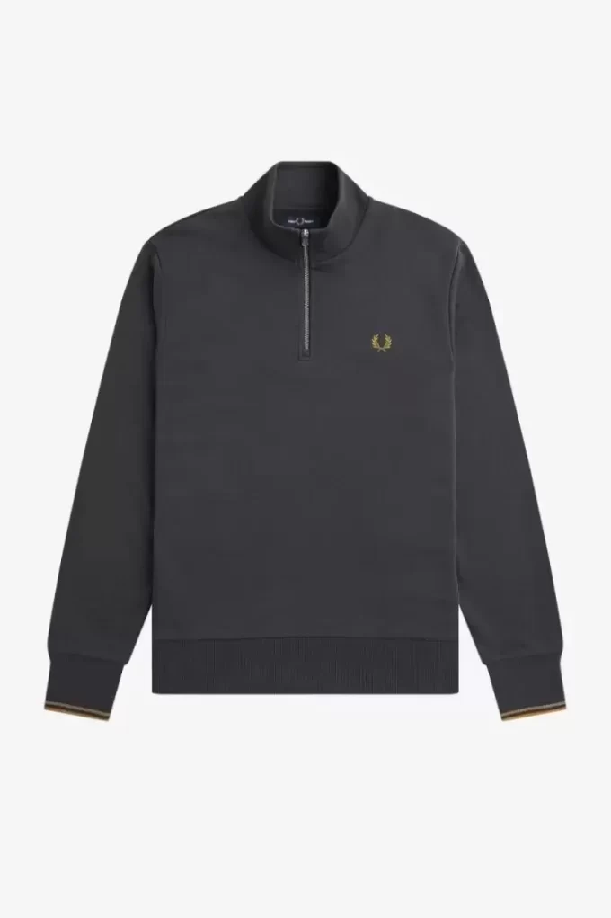 Herren-Sweatshirts mit halbem Reißverschluss