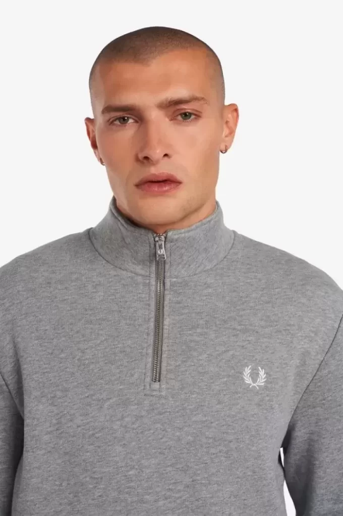 Herren-Sweatshirts mit halbem Reißverschluss