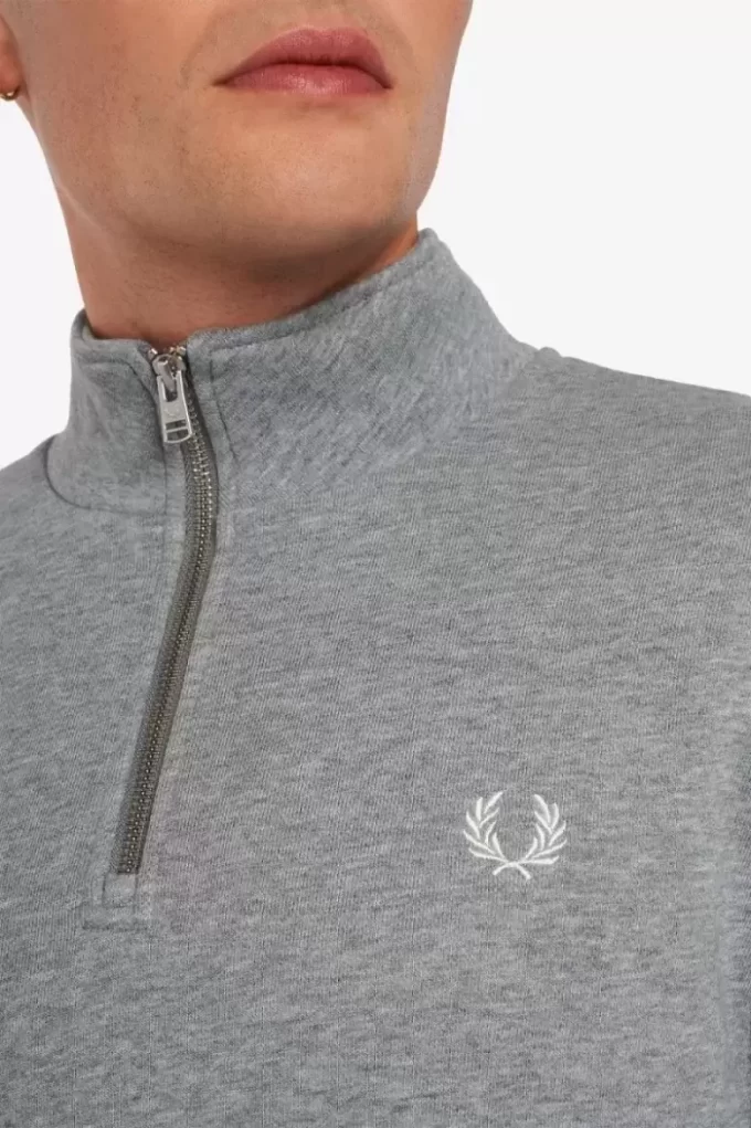 Herren-Sweatshirts mit halbem Reißverschluss