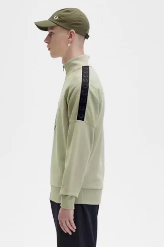 Herren-Sweatshirts mit halbem Reißverschluss und Kreis-Branding
