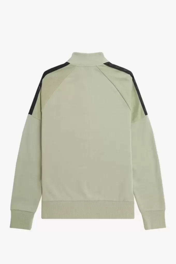 Herren-Sweatshirts mit halbem Reißverschluss und Kreis-Branding