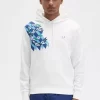 Herren-Sweatshirts mit Kapuze und Lorbeerkranz-Print