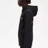 Herren-Sweatshirts mit Kapuze und Reißverschluss in Kontrastfarbe