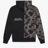 Herren-Sweatshirts mit Kapuze und Reißverschluss in Kontrastfarbe