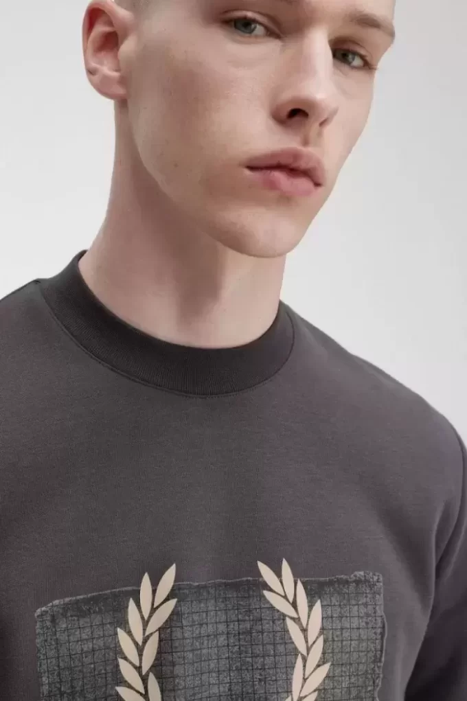 Herren-Sweatshirts mit mehrlagiger Grafik