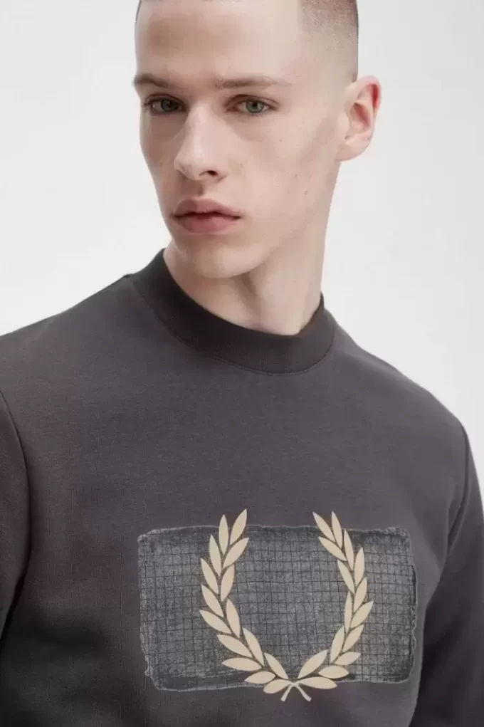Herren-Sweatshirts mit mehrlagiger Grafik