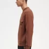 Herren-Sweatshirts mit Rundhalsausschnitt und Badge-Detail