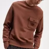 Herren-Sweatshirts mit Rundhalsausschnitt und Badge-Detail