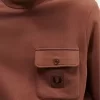 Herren-Sweatshirts mit Rundhalsausschnitt und Badge-Detail