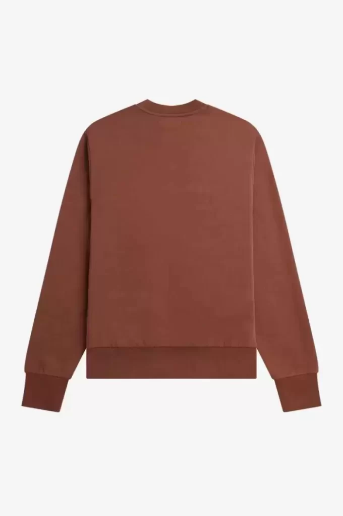 Herren-Sweatshirts mit Rundhalsausschnitt und Badge-Detail