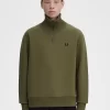 Herren-Sweatshirts mit Strickbesatz und Reißverschluss am Hals