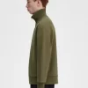 Herren-Sweatshirts mit Strickbesatz und Reißverschluss am Hals