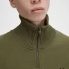 Herren-Sweatshirts mit Strickbesatz und Reißverschluss am Hals