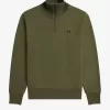 Herren-Sweatshirts mit Strickbesatz und Reißverschluss am Hals