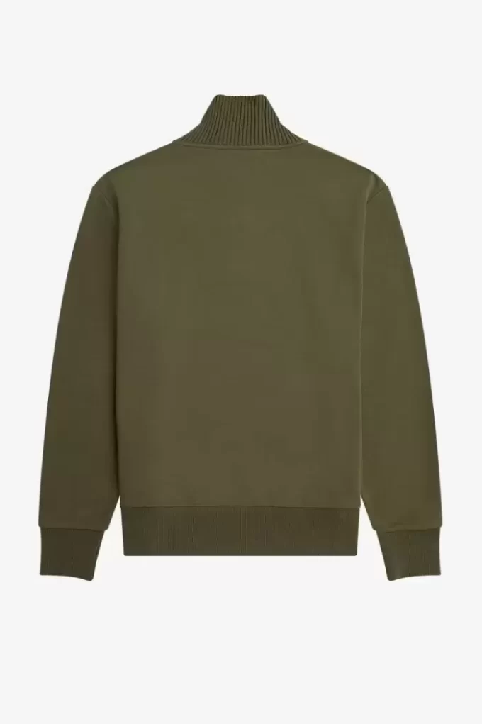 Herren-Sweatshirts mit Strickbesatz und Reißverschluss am Hals