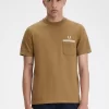 Herren-T-Shirt aus Loopback-Jersey mit Tasche