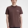 Herren-T-Shirt aus Loopback-Jersey mit Tasche