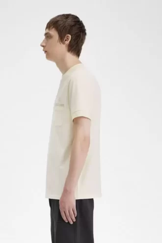 Herren-T-Shirt aus Loopback-Jersey mit Tasche