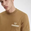 Herren-T-Shirt aus Loopback-Jersey mit Tasche