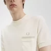 Herren-T-Shirt aus Loopback-Jersey mit Tasche