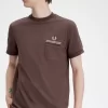 Herren-T-Shirt aus Loopback-Jersey mit Tasche