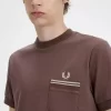 Herren-T-Shirt aus Loopback-Jersey mit Tasche
