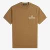 Herren-T-Shirt aus Loopback-Jersey mit Tasche