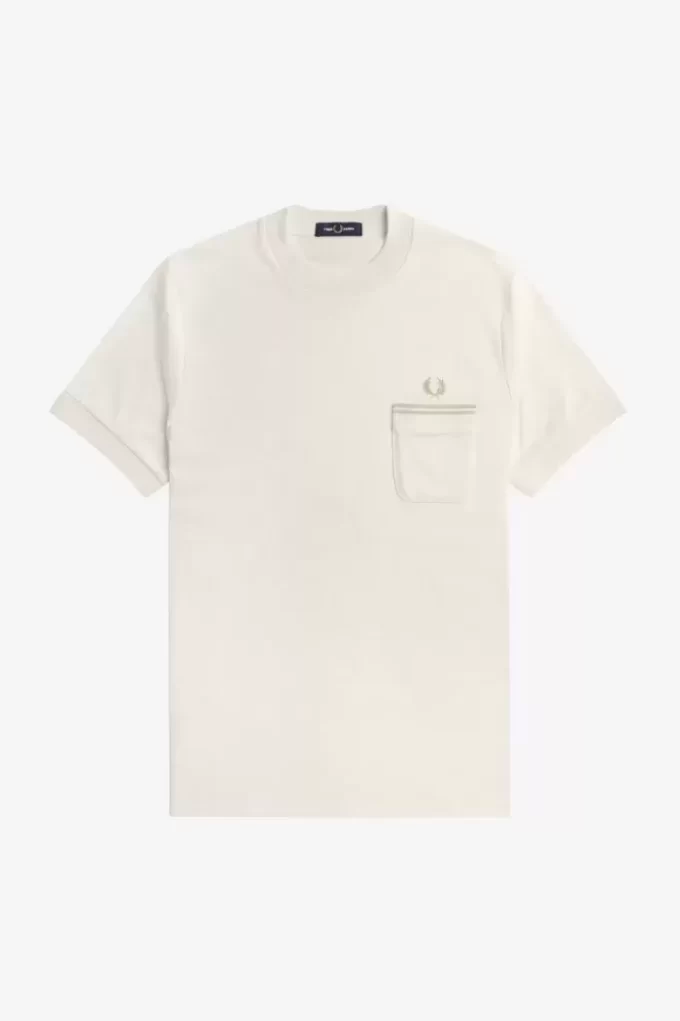 Herren-T-Shirt aus Loopback-Jersey mit Tasche