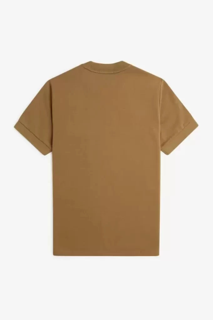 Herren-T-Shirt aus Loopback-Jersey mit Tasche