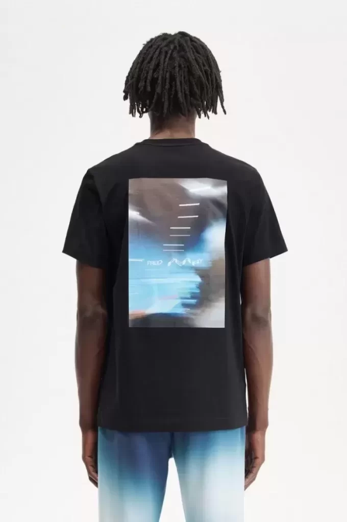 Herren-T-Shirt mit abstrakter Grafik