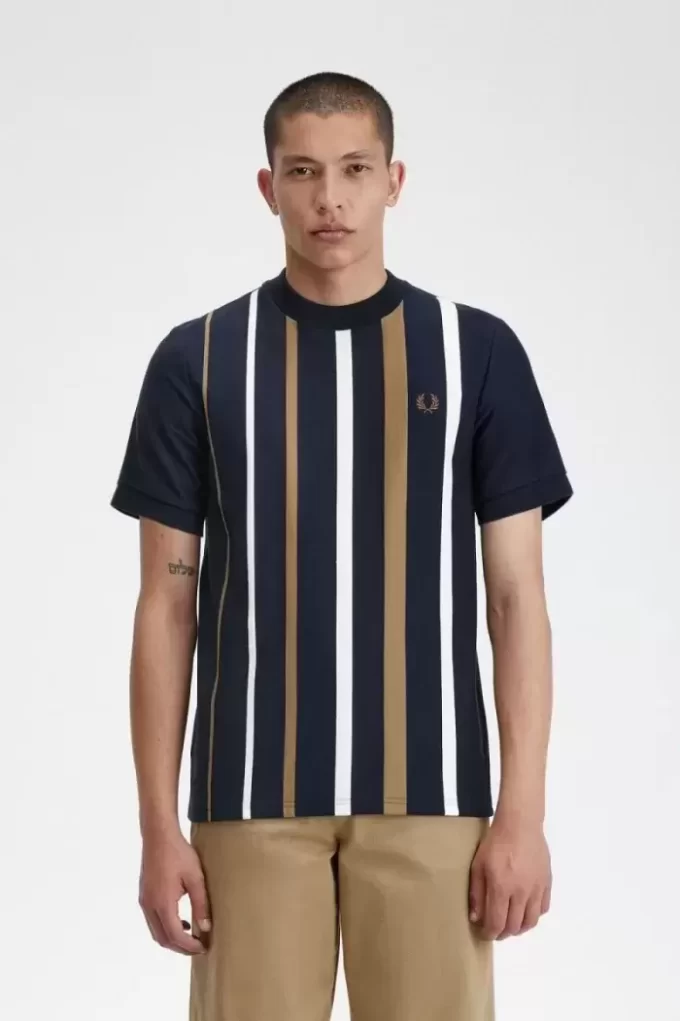 Herren-T-Shirt mit Farbverlaufsstreifen